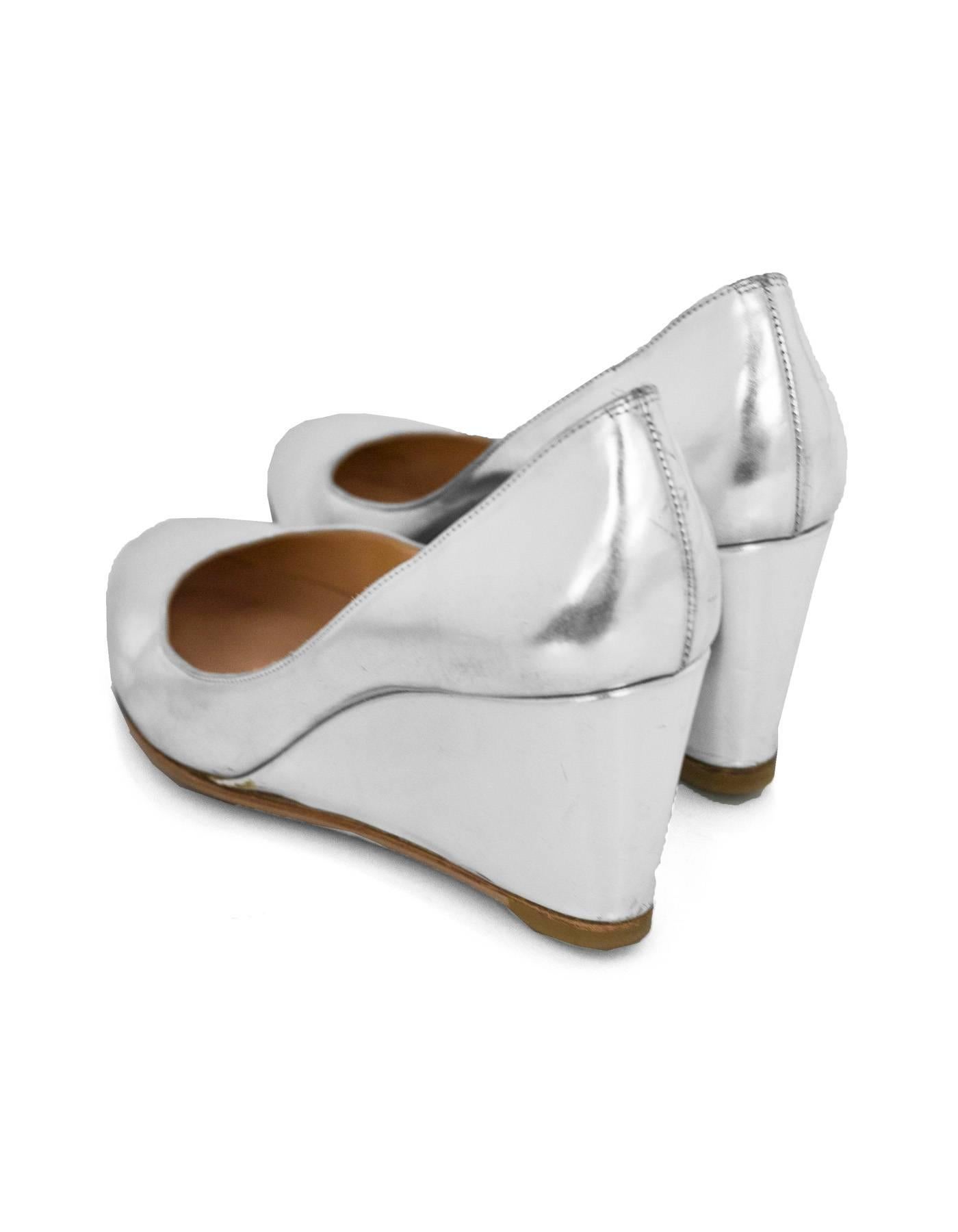 louboutin wedges silver