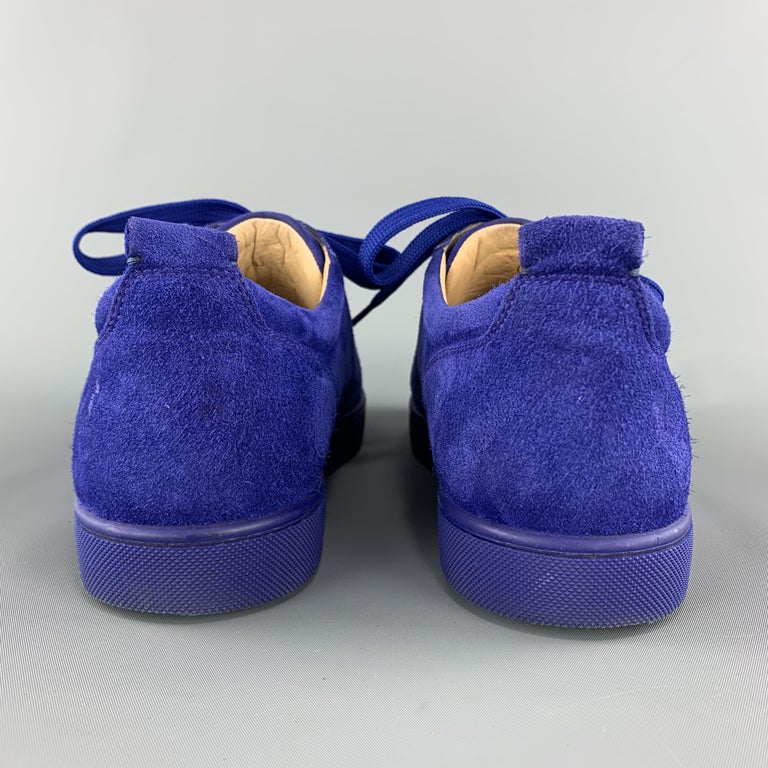 Christian Louboutin NWB Sneakers Size 43 10 US Louis Junior Spikes White /  Blue