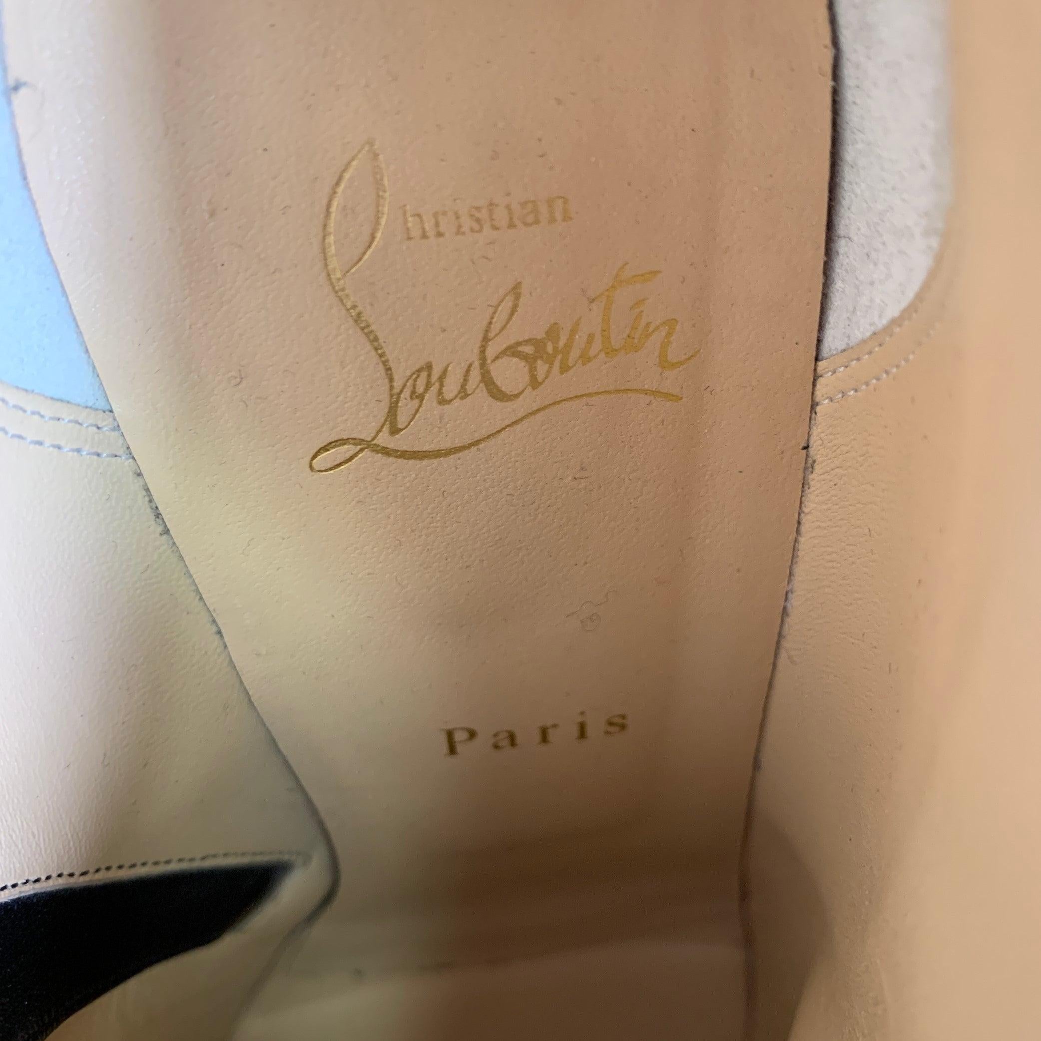 CHRISTIAN LOUBOUTIN Size 11 Black Side Zipper Boots For Sale 5