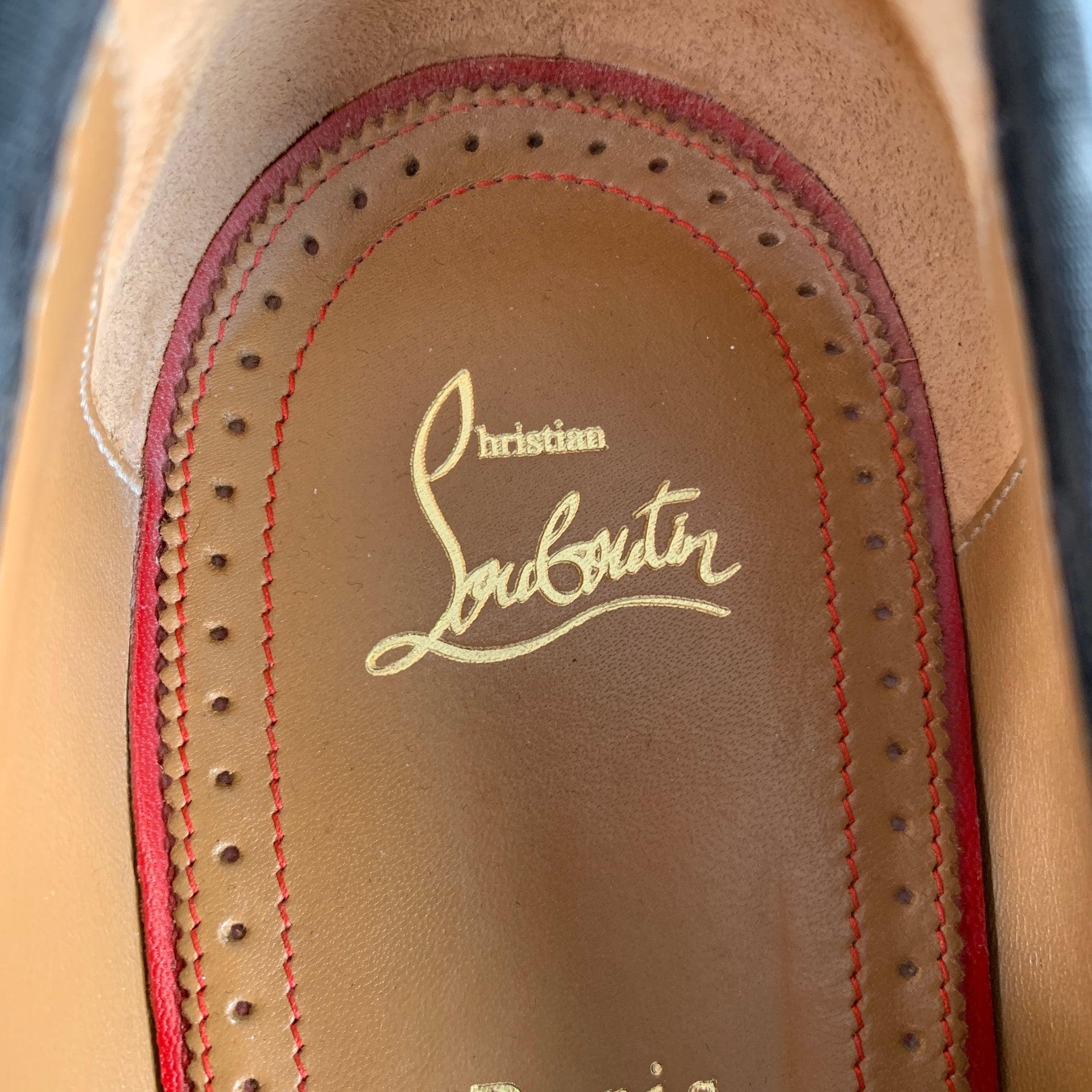 CHRISTIAN LOUBOUTIN Size 13 Black Woven Tassels Loafers 3