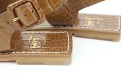 Christian Louboutin Size 35 Brown Cubongo Flat Calf Ali Gladiator Sandals