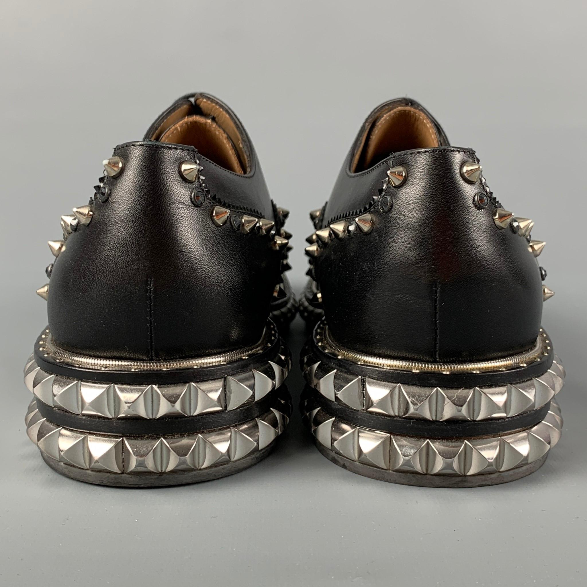 black studded dress shoes