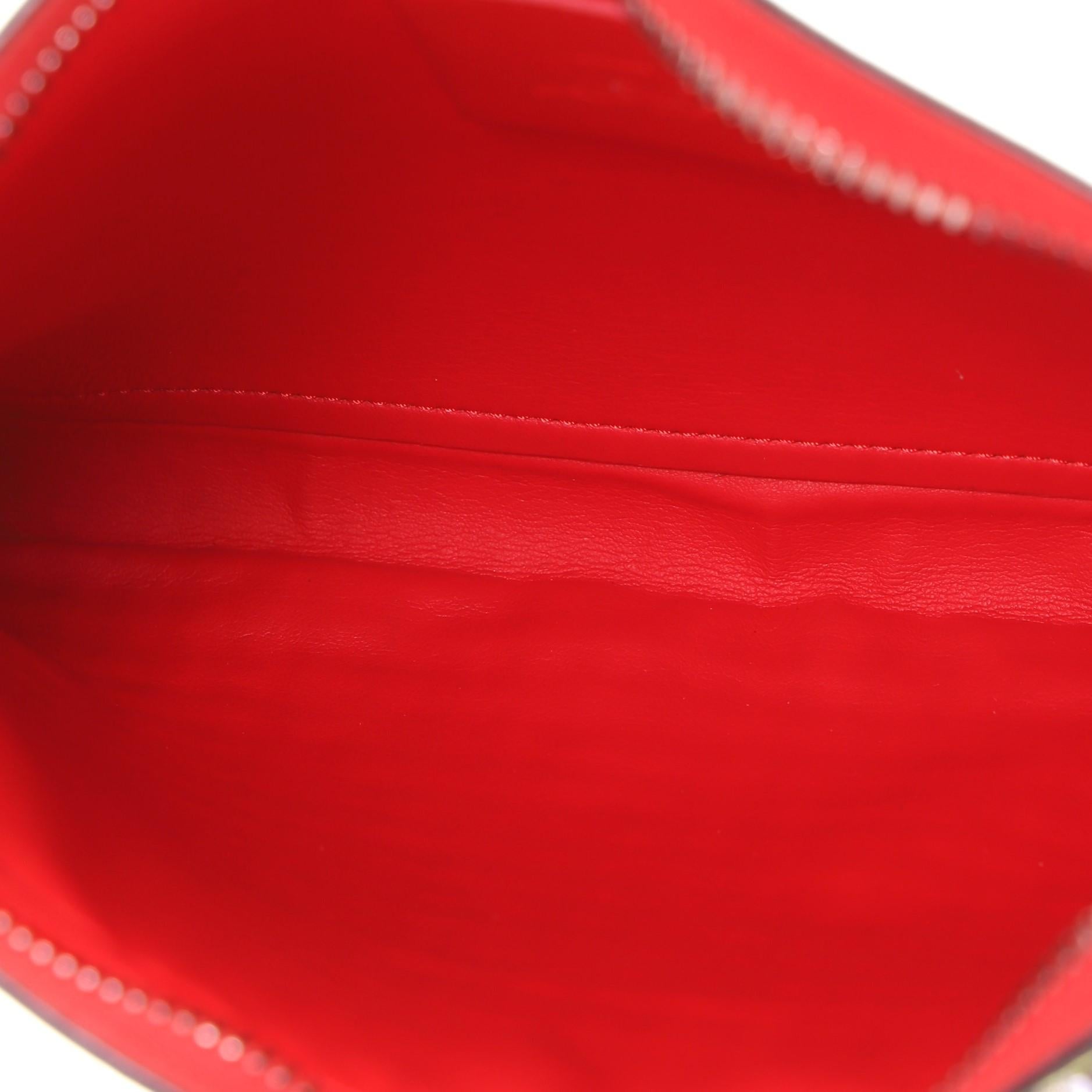 Christian Louboutin Skypouch Umhängetasche aus bedrucktem Leder mit Spikes für Damen oder Herren