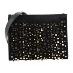 Christian Louboutin Skypouch Crossbody Studded Suede