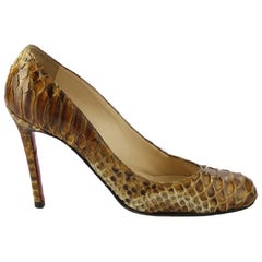 Christian Louboutin Snakeskin Pumps Eu 38 Uk 5 Us 8