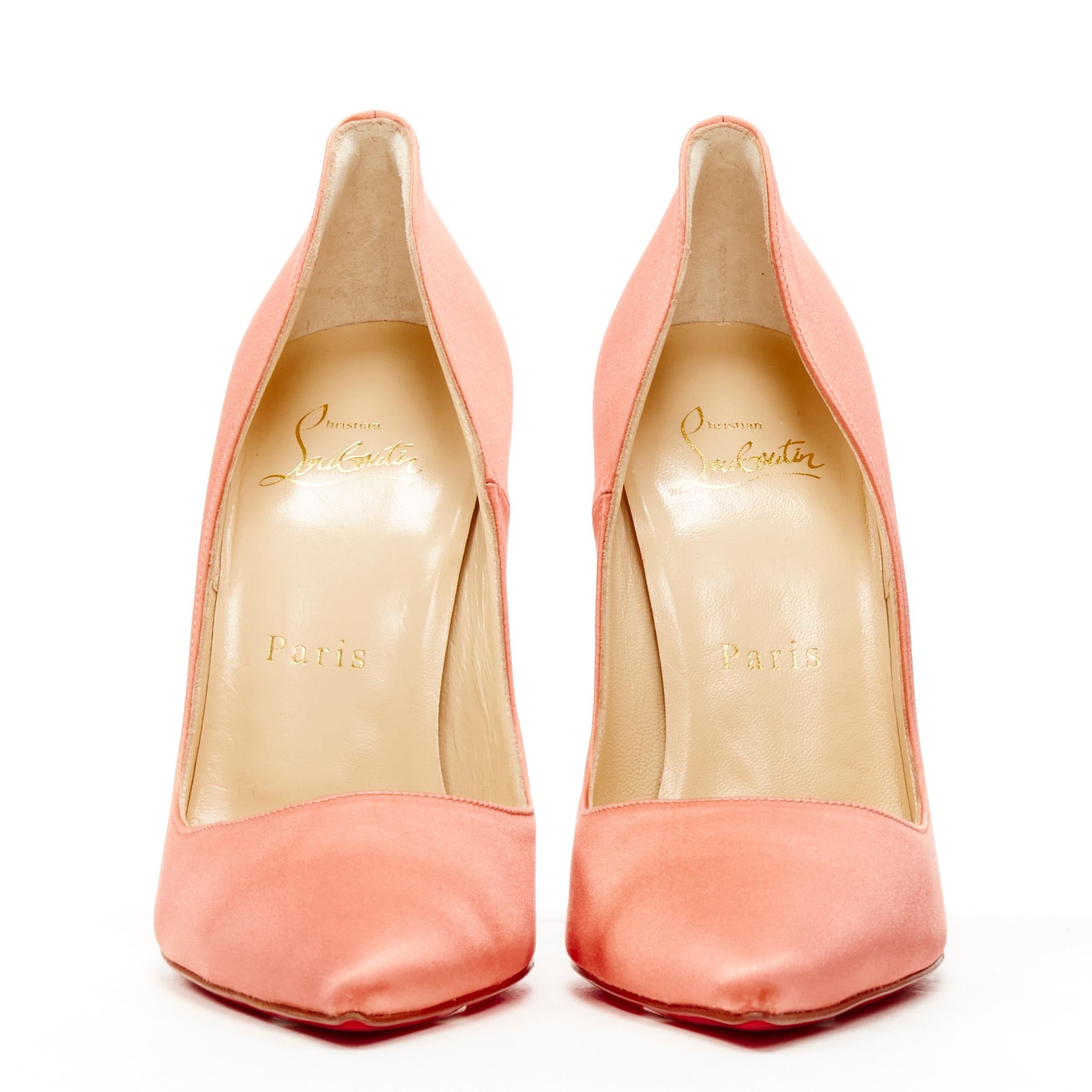 CHRISTIAN LOUBOUTIN So Kate 120 Charlotte pink satin stiletto pump EU36 In Excellent Condition In Hong Kong, NT