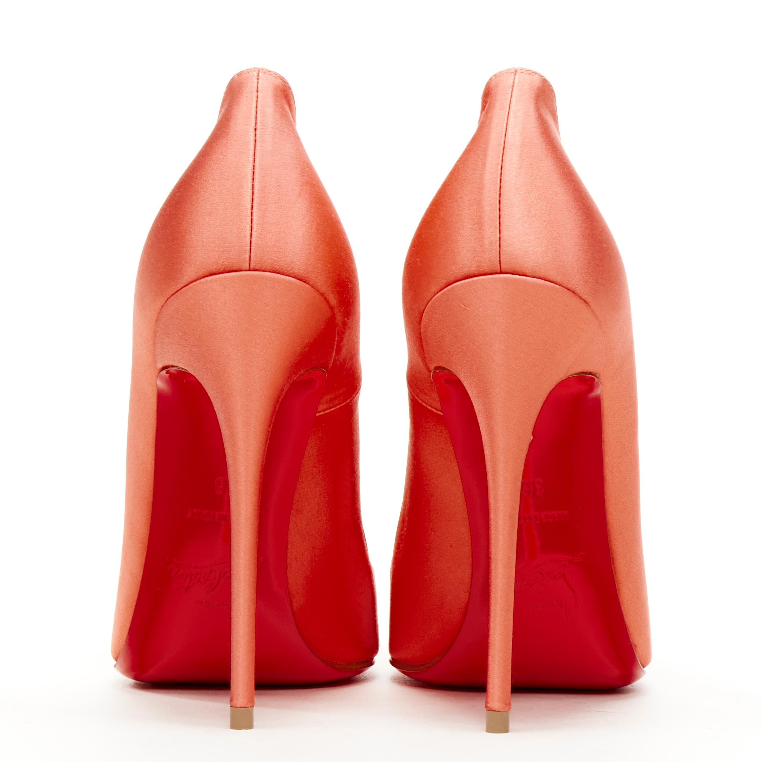 Women's CHRISTIAN LOUBOUTIN So Kate 120 Charlotte pink satin stiletto pump EU36
