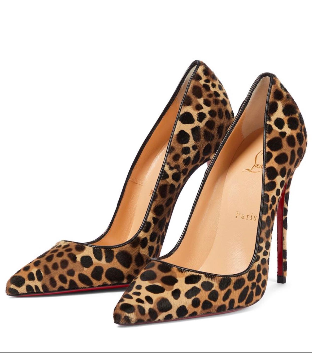 leopard print red bottoms