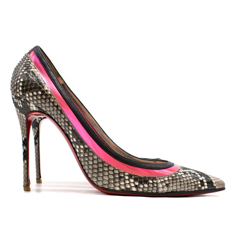 Christian Louboutin So Kate 120mm LouLou snakeskin pumps US 8.5 For ...
