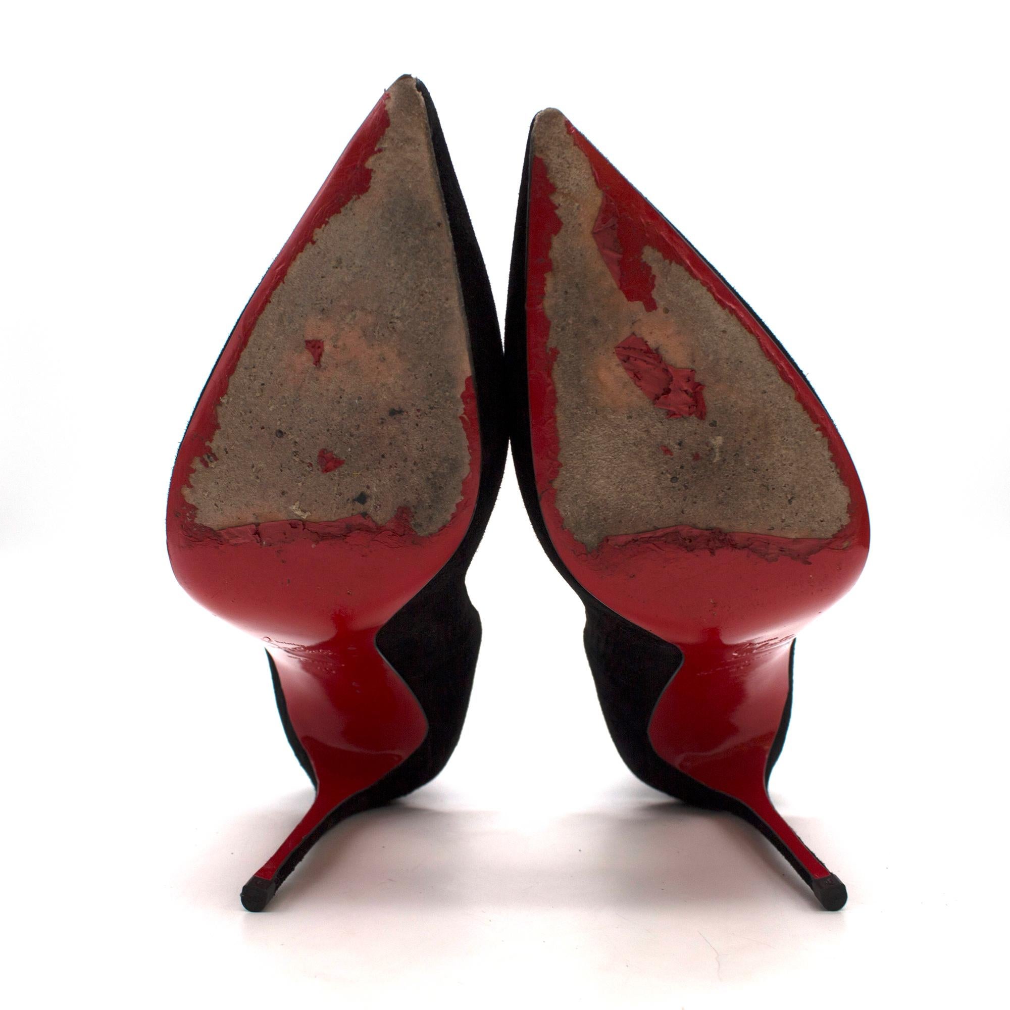 Christian Louboutin So Kate 120mm suede pumps US 8 im Zustand „Gut“ im Angebot in London, GB