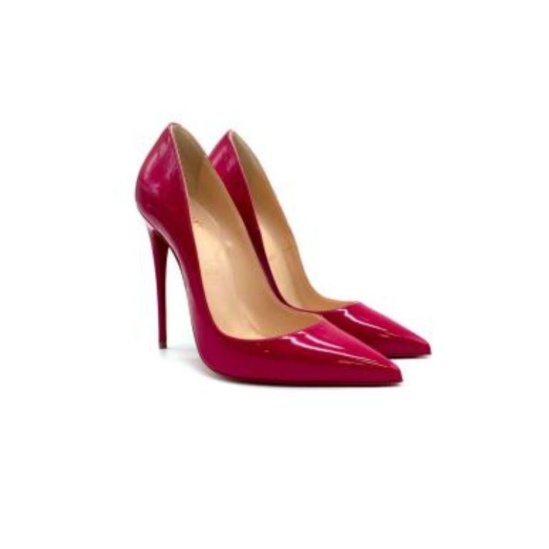 Christian Louboutin So Kate patent rose 120mm pumps

-Iconic pump heel
-Rose pink 
- Sculpted upper that extends its lines to the iconic bold cut
-Box and all documents included

Material
- Patent calf leather 

Condition 9.5/10. Please use