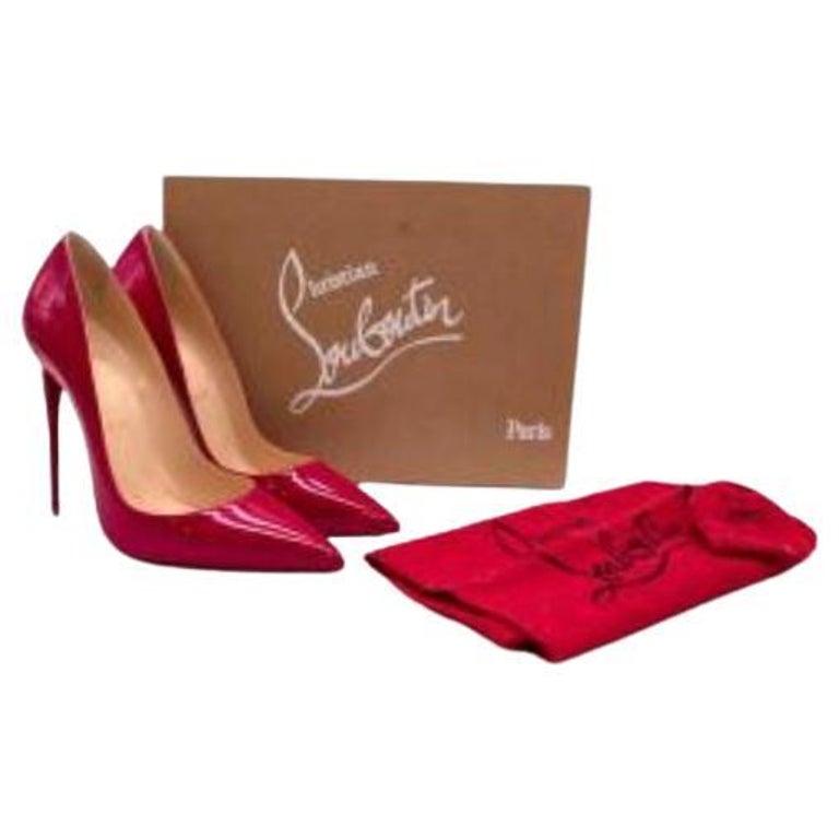 UNUSED! CHRISTIAN LOUBOUTIN Heels pumps White/Red Patent Leather