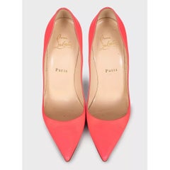 Christian Louboutin So Kate Pink Leather Pointed Toe Pumps Sz.37.5