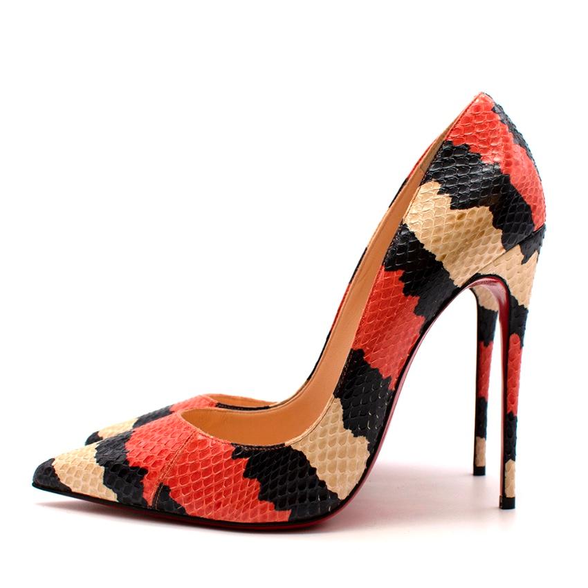 Christian Louboutin So Kate Snakeskin Pumps US8.5 In New Condition In London, GB