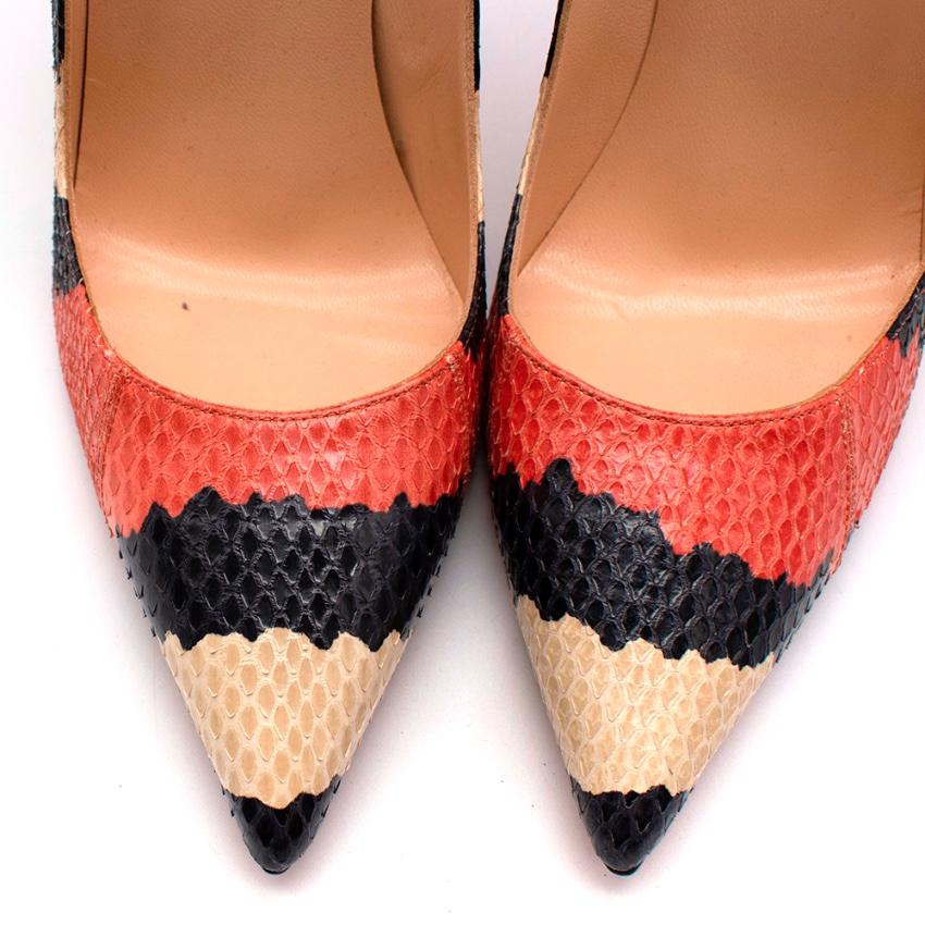 Women's or Men's Christian Louboutin So Kate Snakeskin Pumps US8.5