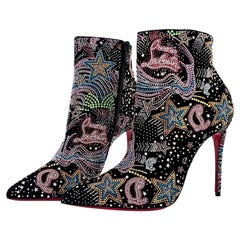 Christian Louboutin So Kate Starlight Crystals Studded Limited Edition Booty 40