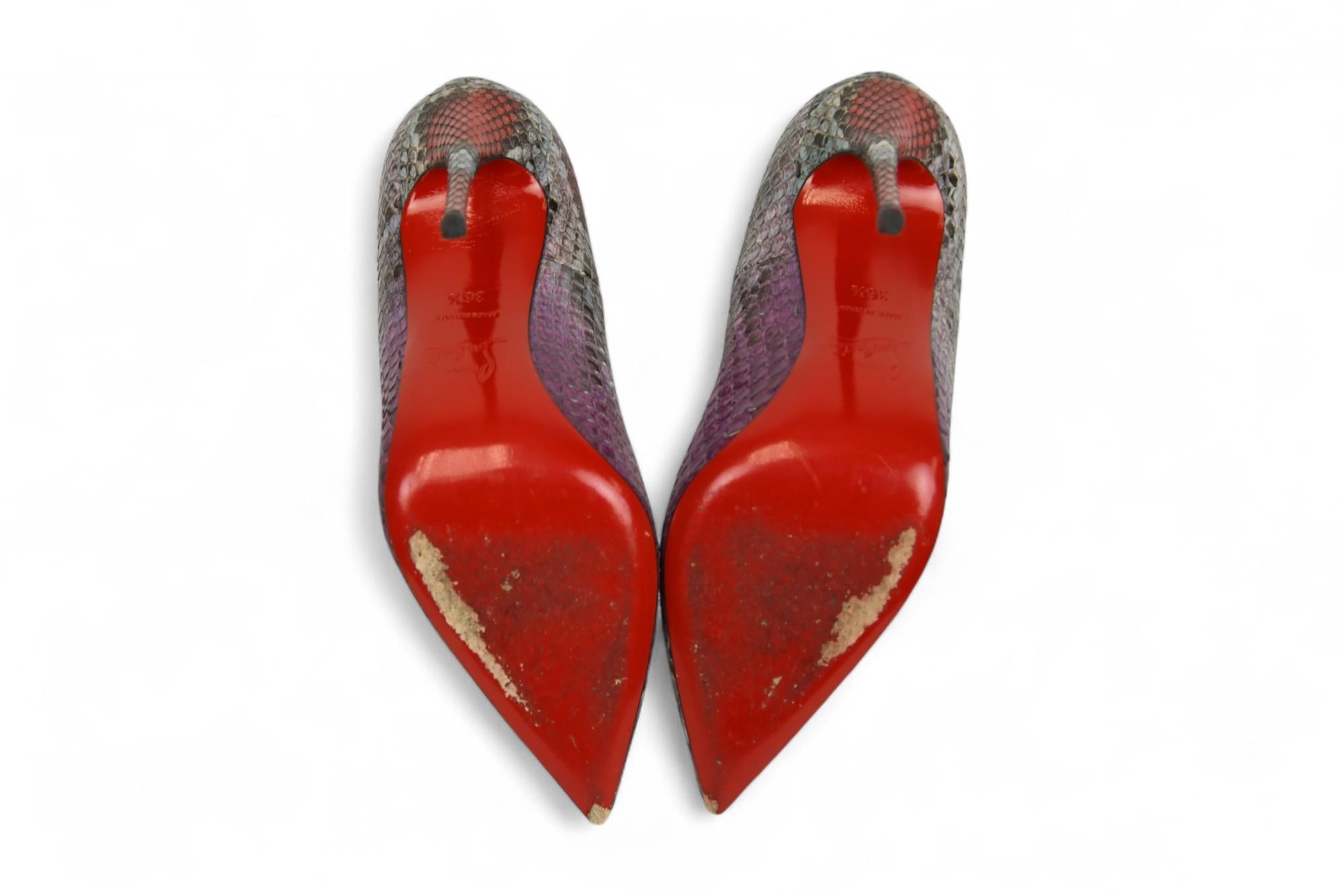 Christian Louboutin So Kate Watersnake Tacchi  Taglia US 6.5 in vendita 1