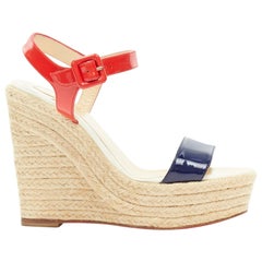 louboutin nude wedges
