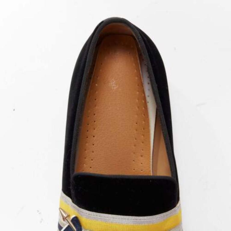 CHRISTIAN LOUBOUTIN St Ordre black velvet silver star badge loafers EU43 For Sale 4