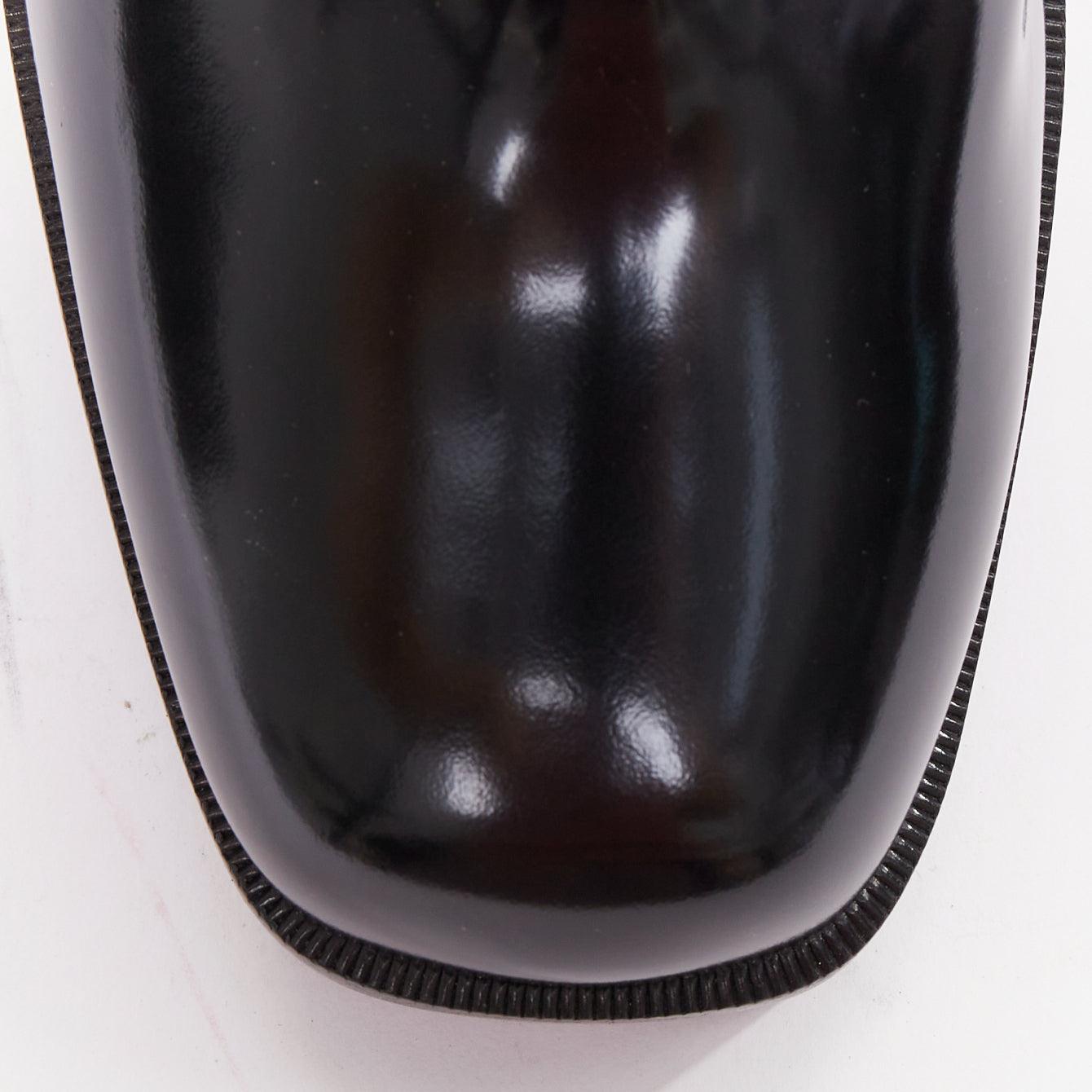 CHRISTIAN LOUBOUTIN Botín de plataforma con puntera cuadrada de encaje de piel Stage Lace 110 EU42 en venta 1