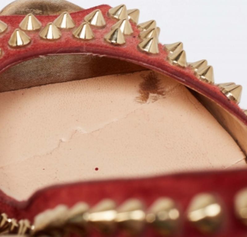 De las mujeres Christian Louboutin Pelo de becerro de ante Lady Peep Picos Plataforma Bombas Tamaño 36.5 en venta