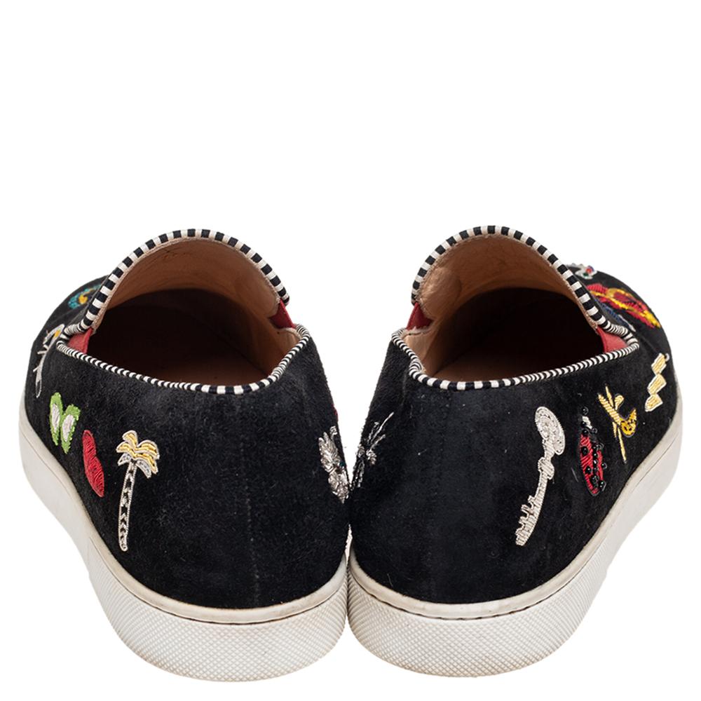 louis strass leopard flat veau velours