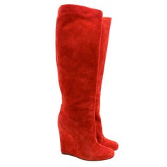 Christian Louboutin Suede Zepita Boots - Size EU 38.5