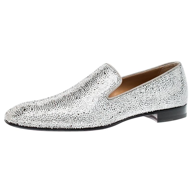 Christian Louboutin Swarovski Dandelion Strass Loafers Size 42