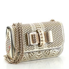 Christian Louboutin Sweet Charity Crossbody Bag Laser Cut Leather Mini