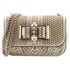 Christian Louboutin Sweet Charity Crossbody Bag Laser Cut Leather Mini