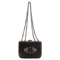 Christian Louboutin Black Leather Sweet Charity Heart Mini Bag - Yoogi's  Closet