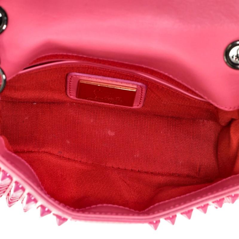 Pink Christian Louboutin Sweet Charity Crossbody Bag Spiked Leather Mini