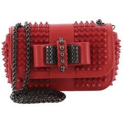 Christian Louboutin Sweet Charity Crossbody Bag Spiked Leather Mini