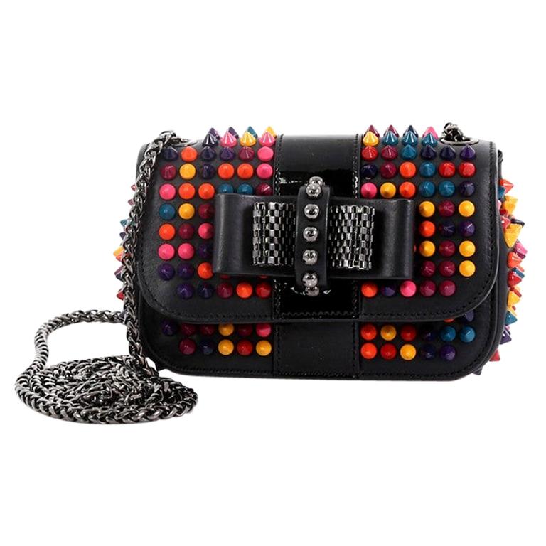 Christian Louboutin Sweet Charity Crossbody Bag Spiked Leather Mini