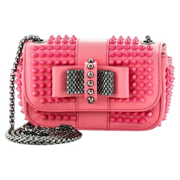 Christian Louboutin Sweet Charity Crossbody Bag Spiked Leather Mini