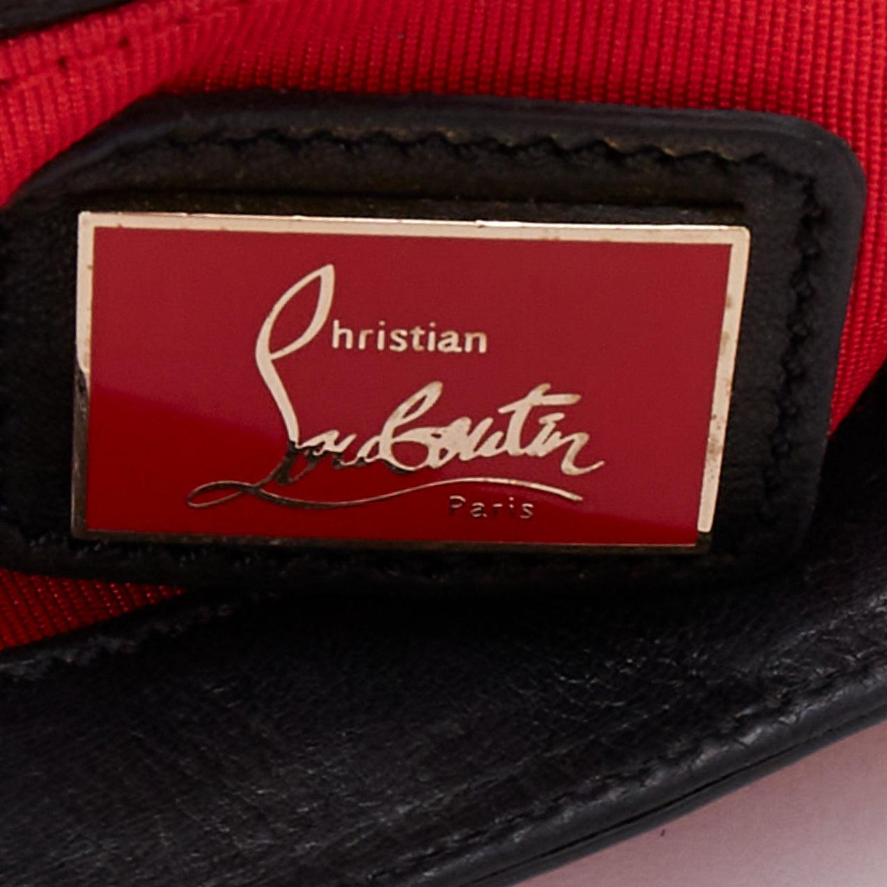 CHRISTIAN LOUBOUTIN Sweet Charity Heart leather red patent mini crossbody bag For Sale 6