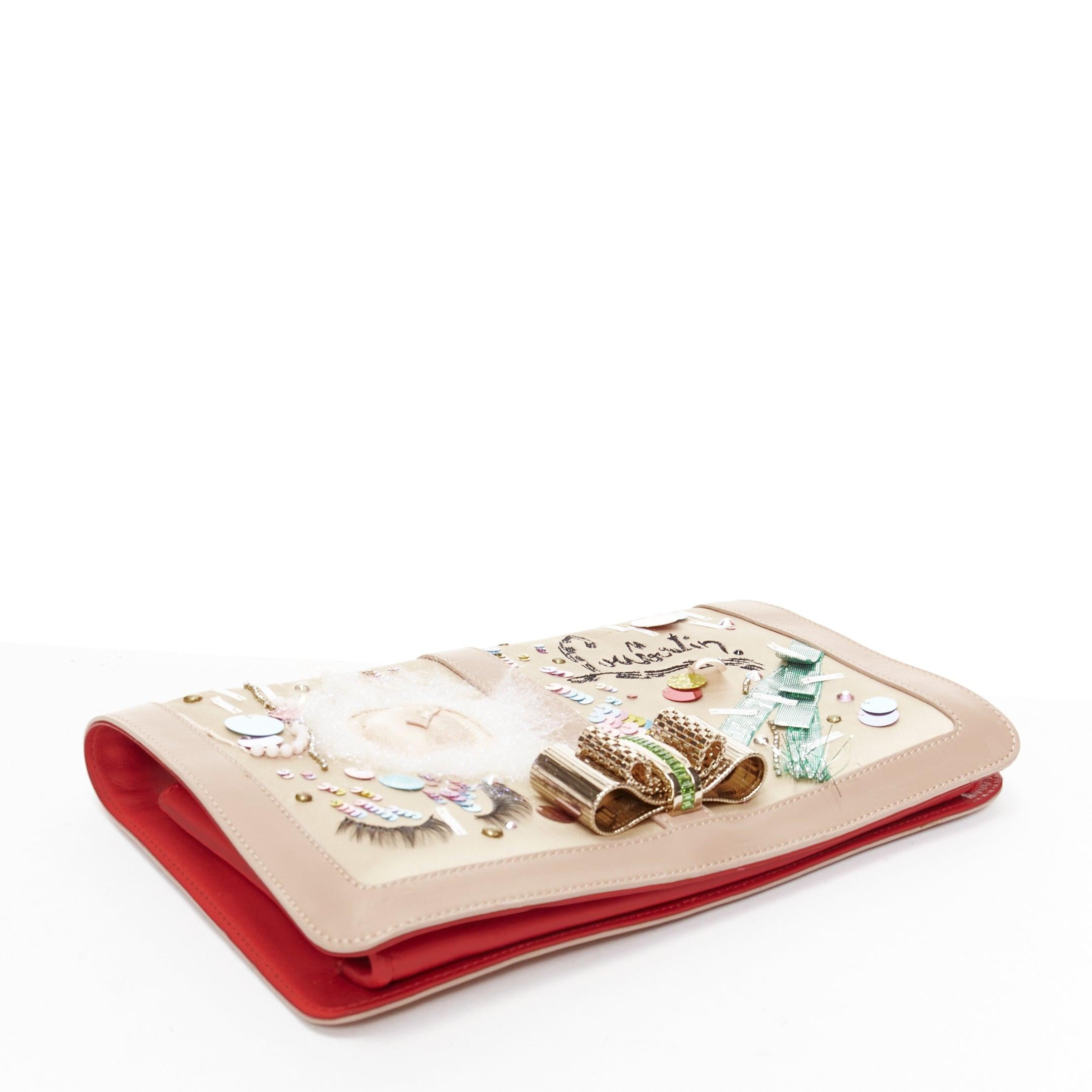 Donna CHRISTIAN LOUBOUTIN Pochette crossbody con abbellimenti Sweet Charity Make Up