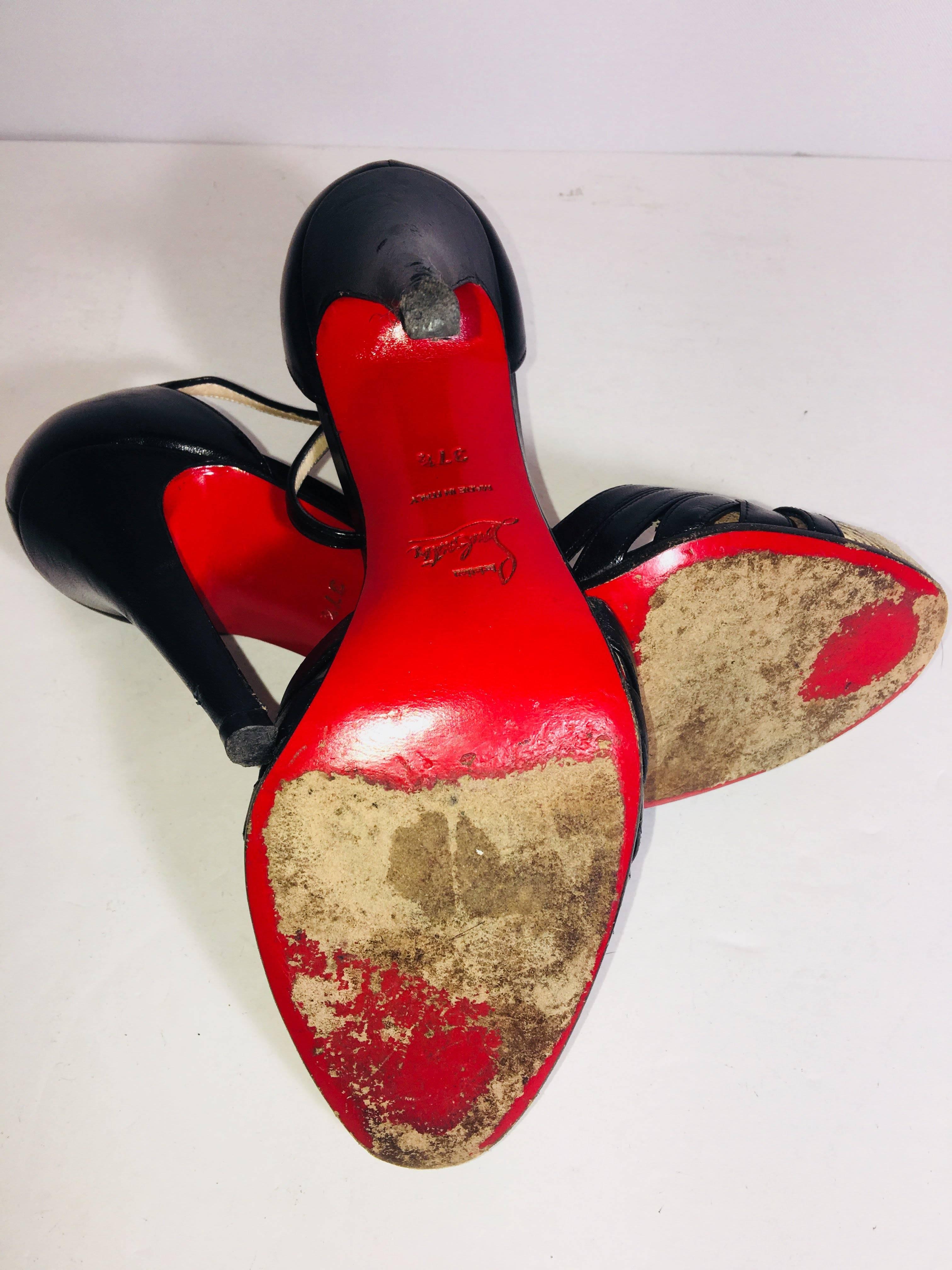 Christian Louboutin T-Strap Pumps 1