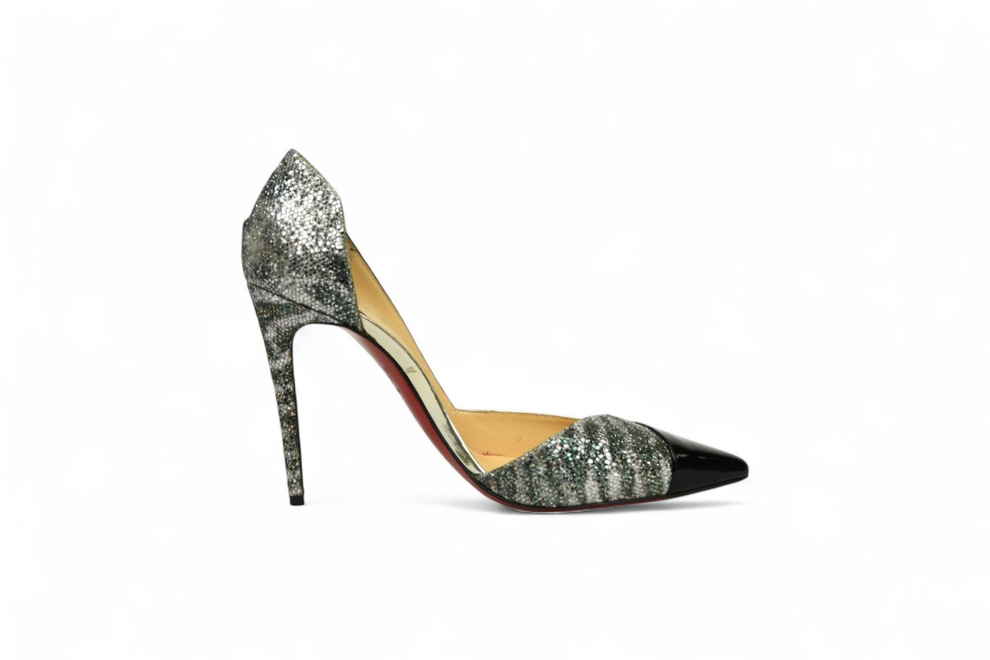 Marron Christian Louboutin Tac Clac 100 Talons  Taille 6.5 US en vente