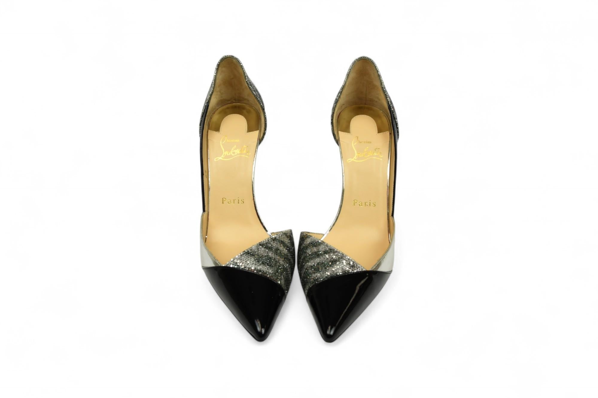 Christian Louboutin Tac Clac 100 Talons  Taille 6.5 US Bon état - En vente à West Hartford, CT