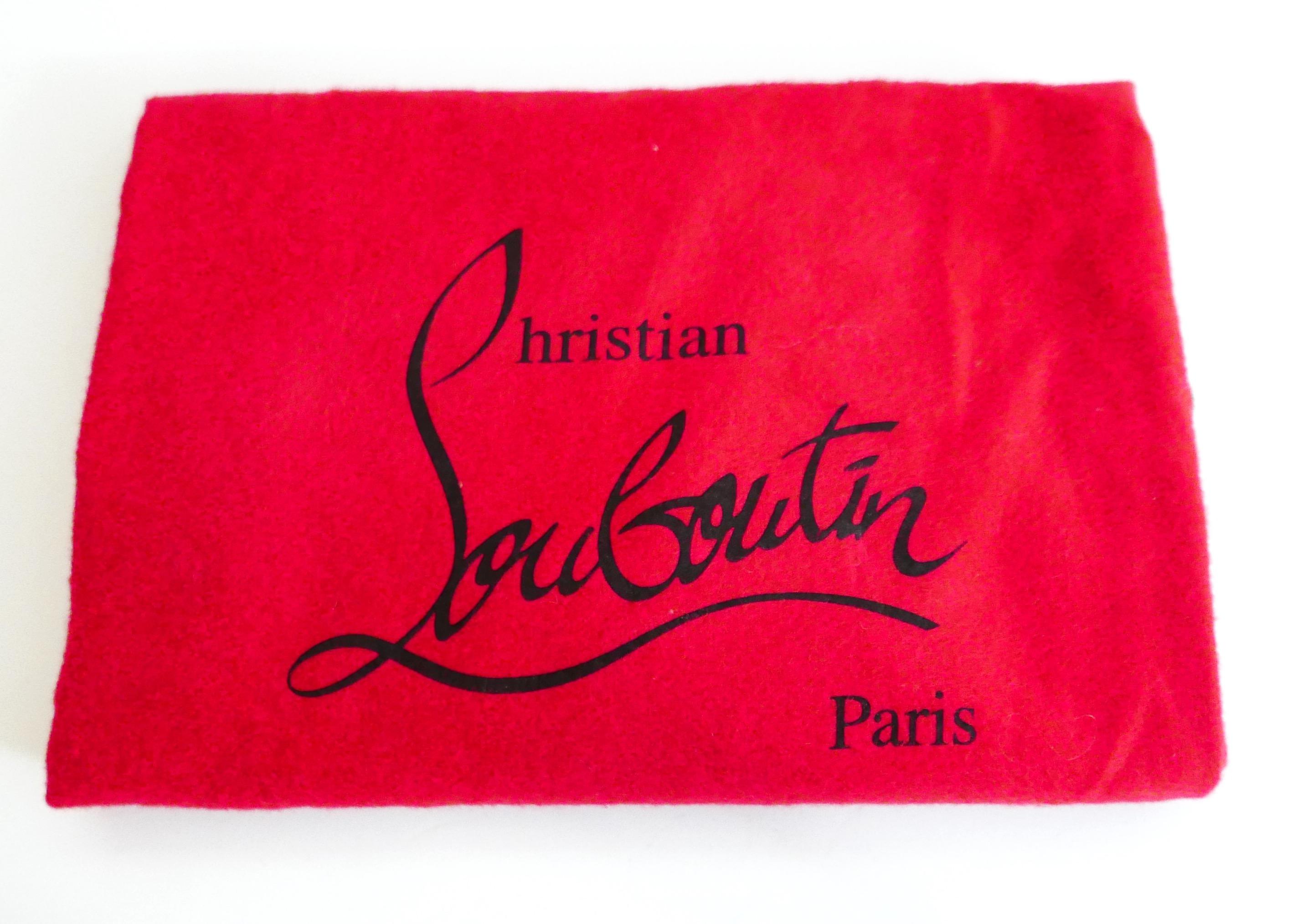 Christian Louboutin Talitha Black Suede T-Strap Platforms 3