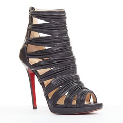 CHRISTIAN LOUBOUTIN Tinazata 120 strappy caged gladiator sandals EU37.5