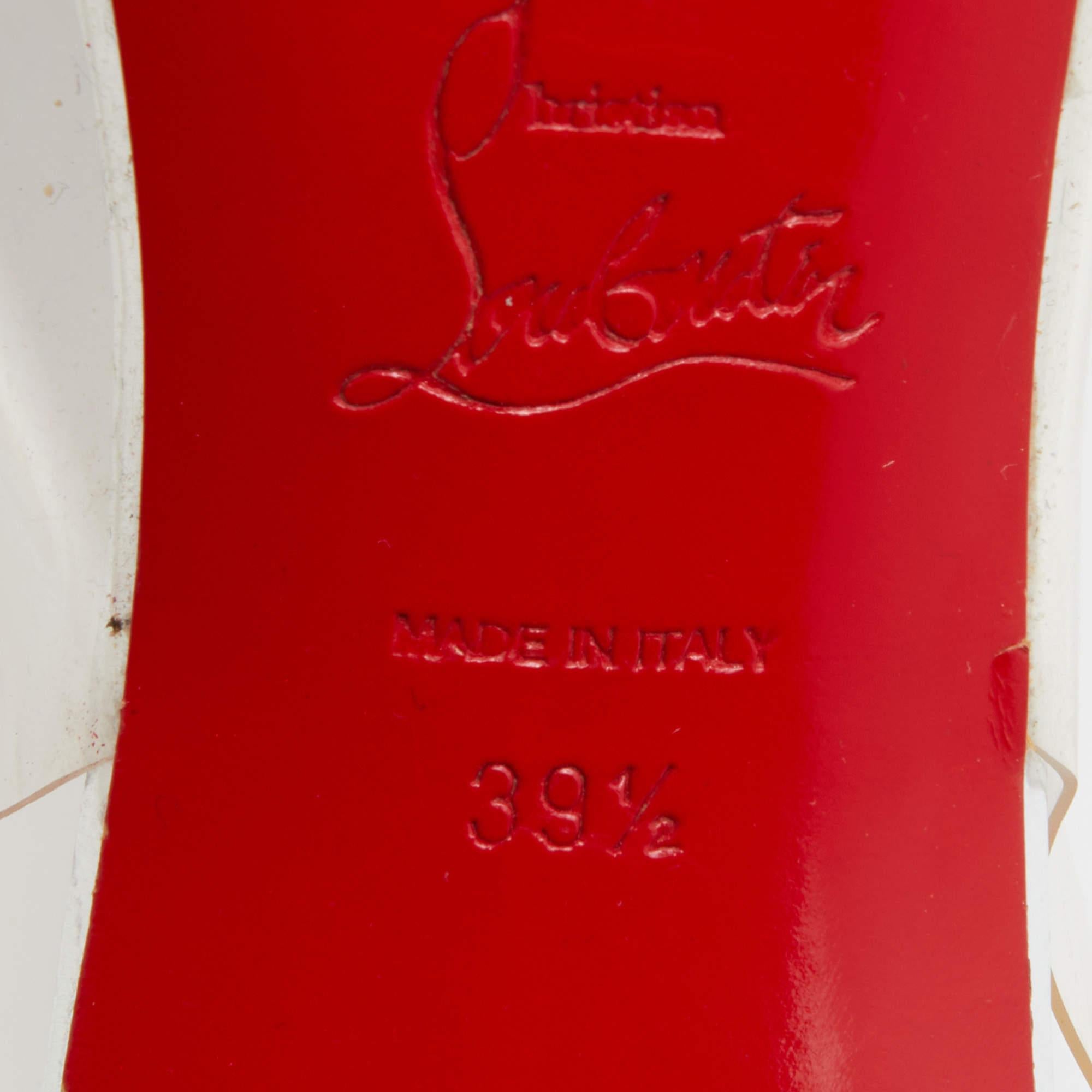 Christian Louboutin Transparent PVC and Glitter Just Picks Pumps Size 39.5 5