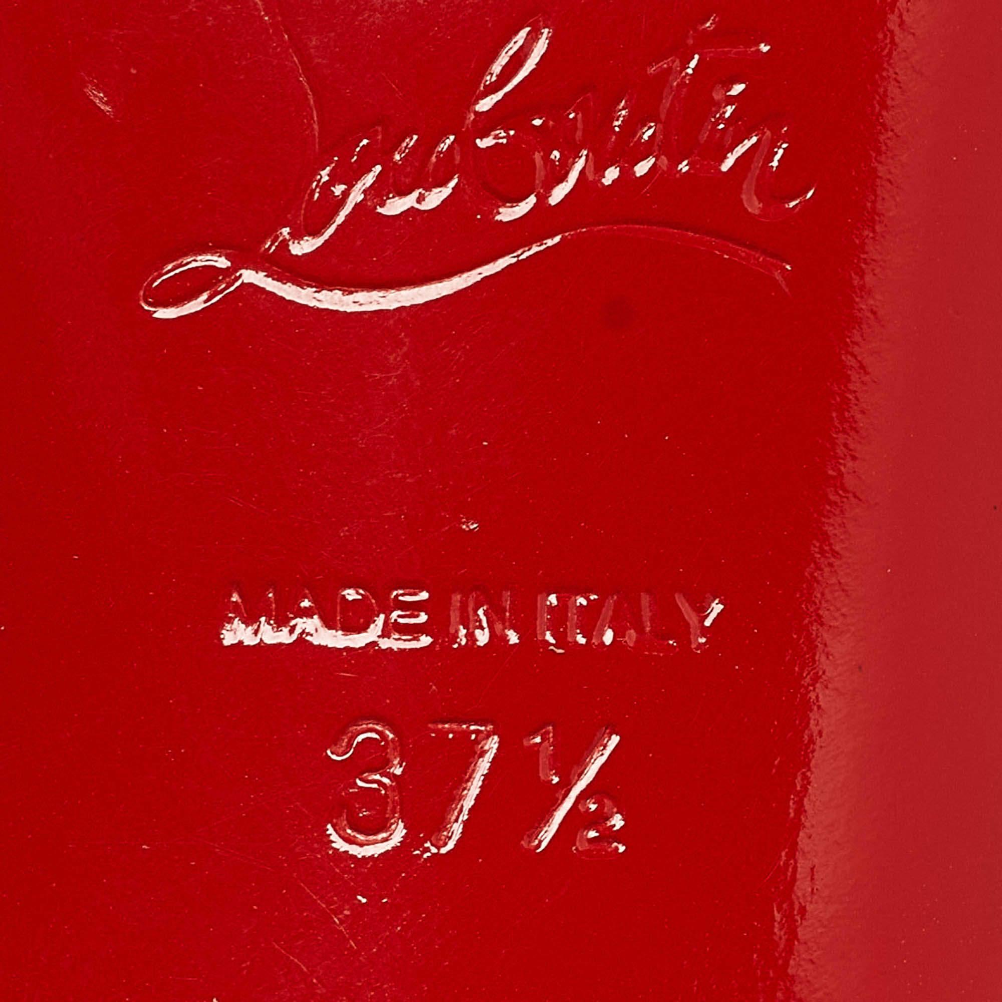 Christian Louboutin - Sandales Faridaravie à lanières en PVC transparent, taille 37,5 en vente 3
