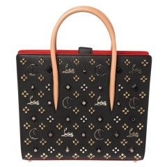 Christian Louboutin Tri Color Studded Leather Paloma Medium Tote
