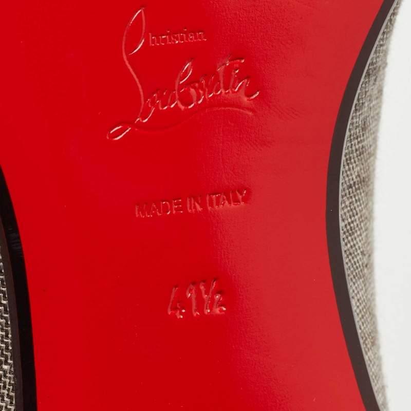 Christian Louboutin Tricolor Leather and Canvas Greggo Oxfords Size 41.5 3