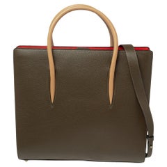 Christian Louboutin Tricolor Leather Large Paloma Tote