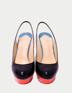 Christian Louboutin Tricolore Bianca platform slingback -EU 37.5