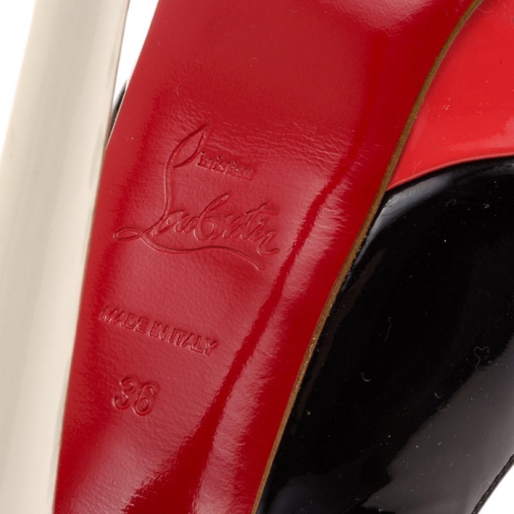 Christian Louboutin Tricolore Bianca Platform Slingback Sandals Size 36 1