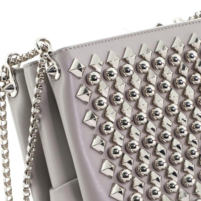 Christian Louboutin Triloubi Chain Bag Spiked Leather Small  1